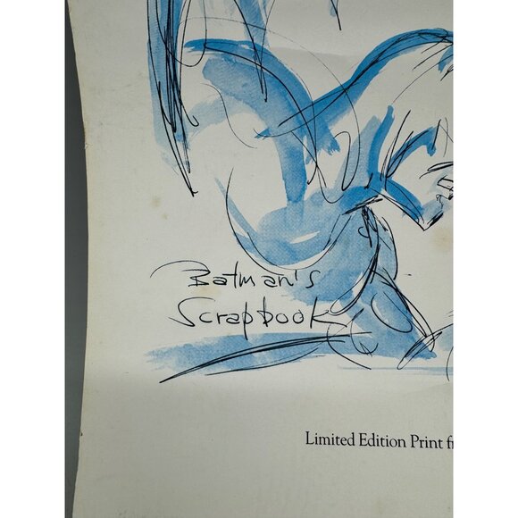 Batman scrapbook print 16"x12" 244/500 Bob Kane/ane/ J. Maioriello READ - Picture 5 of 9